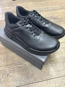 ECCO BIOM 2.2 Men's Black Leather Lace-Up Shoes - Picture 1 of 6
