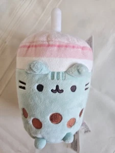 GUND Pusheen BUBBLE BOBA TEA CAT 8" Plush Stuufed Animal Toy - Picture 1 of 9