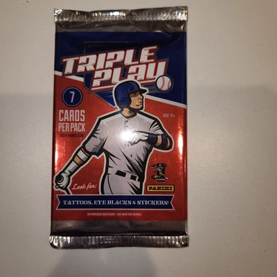 2012 Panini Triple Play Baseball Card Pack - Factory Sealed - Image 1 of 2
