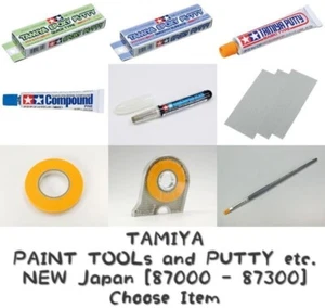 TAMIYA  PUTTY & PAINT TOOL etc. NEW Japan [87001 - 87300] (Choose Tools) - Picture 1 of 131