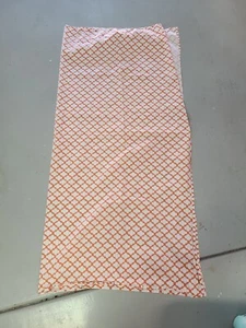 Pottery Barn "Orange/White" Fabric Shower Curtain - Picture 1 of 3