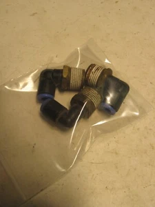 3 STÜCK SMC KQ2L08-03S WELLENBOGENVERSCHRAUBUNG 3/8 NPT X 8 MM P9084 - Bild 1 von 2