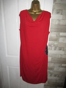 DEBENHAMS ● size 18 ● red drape stretchy sequin party occasion dress womens - Picture 1 of 6