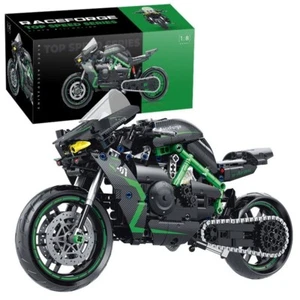 1:8 Green Black Motorcycle Building Blocks 538PCS - Bild 1 von 6
