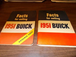 Libro de datos de Buick 1951 raro libro encuadernado en espiral de 134 páginas con copia anticipada y colores - Imagen 1 de 10