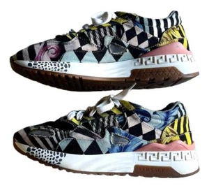 SCARPE SNEAKERS VERSACE ACHILLE ARLECCHINO ~ Taglia 38 ~ RARA HTF - Foto 1 di 7