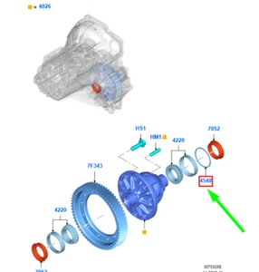 FORD FOCUS MK3 C346 Differenziale di guida taglia Brg Shim 6749753 NUOVO ORIGINALE - Foto 1 di 3