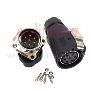 XHE28 IP67 7pin Aviation Female Plug Male Socket Cable Connector Current Adapter - Picture 1 of 8