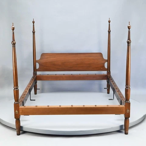 KITTINGER CW-58 Colonial Williamsburg Mahogany Four Poster Double Bed Cover