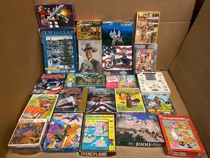 Vintage Jigsaw Puzzle Lot of 22 Milton Bradley Harley Davidson Benji Guild - Picture 1 of 14