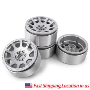 1.9" Metal Beadlock Wheels Rims 25mm for 1/10 RC Axial SCX10 D90 CC01 TRX4 - Picture 1 of 12