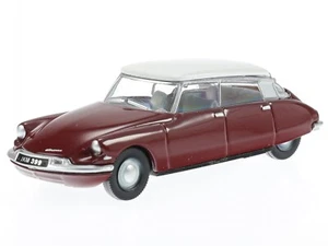 Modellino auto Citroen DS 19 tetto rosso bianco 76CDS004 Oxford 1:76 - Foto 1 di 4