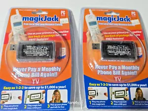 Lot 2 Magic Jack A921 USB Phone Jack 430-0302 - Brand New Sealed - Photo 1/4