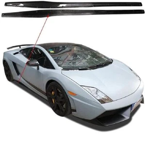 Carbon Fiber Car Side Skirts Lip For Lamborghini Gallardo LP540 LP550 LP560 570 - Bild 1 von 8
