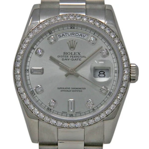 Rolex Day-Date President 36mm 118346 Platinum Diamond 2000 2YrWarranty #1726 - Picture 1 of 5