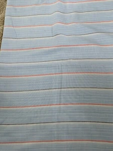 Camisa de tela de costura vintage azul cambray rayas 44" x 1' 27" algodón - Imagen 1 de 3