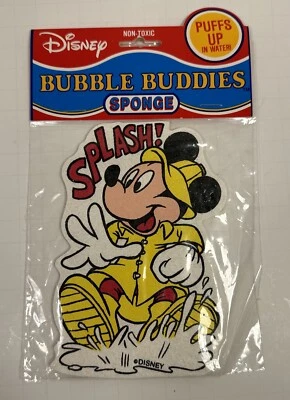 Esponja de baño de colección Disney Mickey Mouse niños burbujas amigos nueva Foto 1 de 2