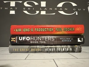 Assorted Books Lot of 3 Nonfiction History UFO Korea Earthquake - Picture 1 of 7