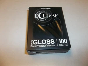 Ultra Pro Eclipse Gloss Standard Size Sleeves 100-Count Black - Picture 1 of 2