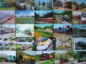 100 Mainly Used Postcards of TRAINS & RAILWAYS.