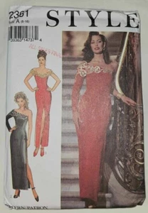 Style Sewing Pattern 2361 Uncut Misses Evening Gown Sizes 6-16 Vintage Uncut - Picture 1 of 2