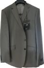M&S 2 Piece Grey Slim Fit Suit 44 Med W34 L29 Machine Washable & Tumble Dry BNWT