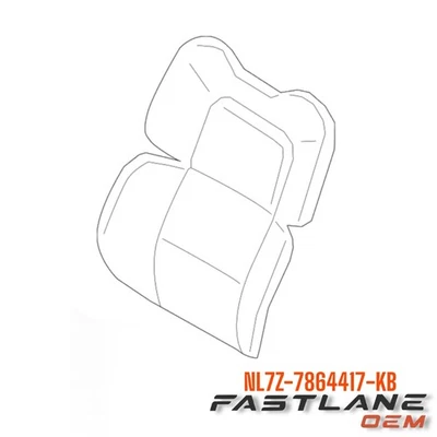 Funda trasera asiento trasero izquierdo Lincoln Navigator 2022-2024 nueva OEM NL7Z-7864417-KB Foto 1 de 4