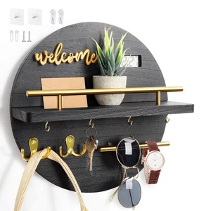 Key Holder for Wall, Key and Mail Holder Organizer with - Key Holder Wall Mou... - Picture 1 of 7