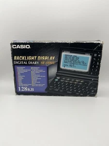 Casio Digital Diary SF-5580E 128KB - QWERTY Backlight Display - Bild 1 von 6