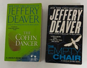 Jeffrey Deaver The Coffin Dancer & The Empty Chair Paperbacks Novels - Picture 1 of 6
