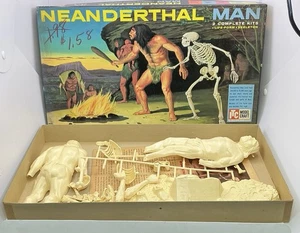 RARO **VINTAGE 1959 ITC UOMO DI NEANDERTHAL - COMPLETO DI SCATOLA! NON ASSEMBLATO (T1234) - Foto 1 di 14