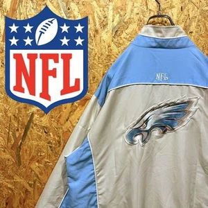 Vintage NFL Eagles Back Logo 90s Nylon Jacket - Picture 1 of 7