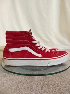 VANS Unisex Sk8-Hi Racing Red Sneakers, Size: 8/Mens 9.5/Womens #US44-14 - Picture 1 of 9