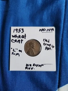 1953 Wheat Cent With Unique Clad/Cud Error On Wheat Reverse ~ Came From My PC!! - Picture 1 of 6