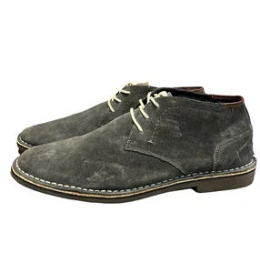 Kenneth Cole Reaction Herren Chukka Stiefel Grau Wildleder Dessertschuh Schnürschuh Größe 13 - Bild 1 von 12