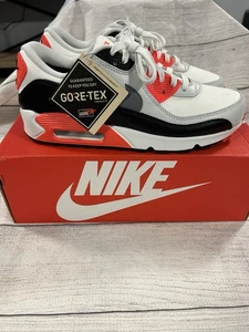 Nike Air Max 90 GTX Gore-Tex Infrarrojo Blanco Gris Carmesí FD5810-101 Para hombres Talla 8 - Imagen 1 de 7