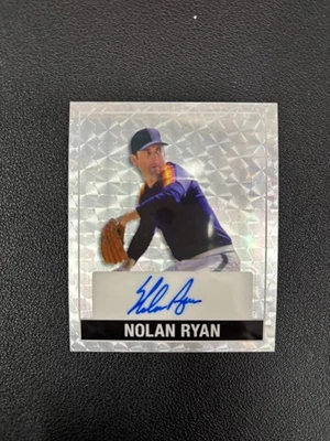 NOLAN RYAN 2025 LEAF 15TH ANNIVERSARY #48A-NR1 '48 AUTO SILVER CIRCLES 1/1 - Image 1 of 2