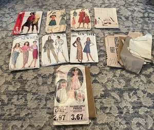 Lotto di modelli da cucire vintage nuovi look, avanzati, grana, Du Barry anni 40-90 - Foto 1 di 9