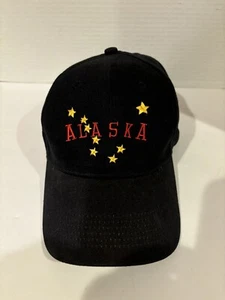 Alaska-Alaskan Headwear Co. BlackAdjustable Baseball Cap/Trucker Hat Star Design - Picture 1 of 11