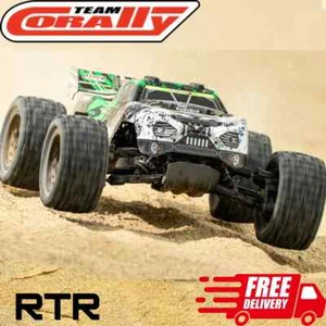 Team Corally Kagama 4 4S Brushless RC Monster Truck RTR 4x4 Basher auto verde - Foto 1 di 6