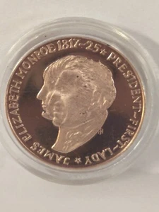 President & First Lady Bicentennial Series Coin James Monroe ENCASED - Picture 1 of 8