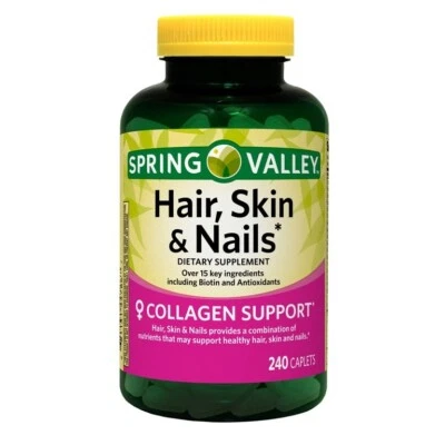 Spring Valley Hair, Skin & Nails Dietary Supplement, 240 count  - Image 1 of 4