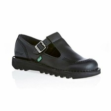 Kickers Kick Lo Aztec Black Leather Back to School Shoes UK 5 - EU 38