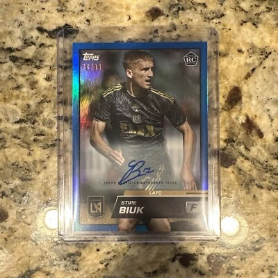 2023 Topps MLS Stipe Biuk Auto Blue Parallel 76/99 - Image 1 of 2