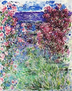 The House among the Roses Painting by Claude Oscar Monet Reproduction - Picture 1 of 3