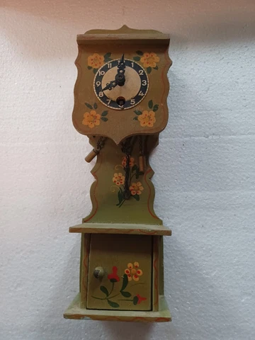 Made In Germany  Wind Up Clock  8 Inch Tall German Made Cover