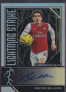 2019-20 Panini Obsidian Lightning Strike Gold Auto Hector Bellerin Arsenal 08/10 - Bild 1 von 2