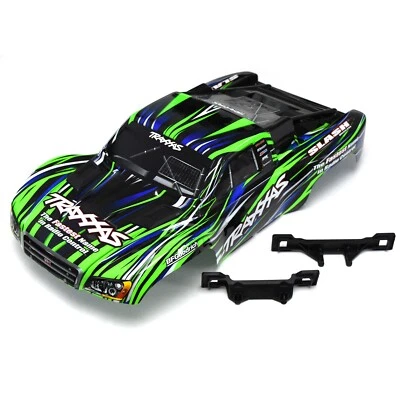 Traxxas Slash Green/Blue Body w/ Front &Rear Clipless Lower Mounts 2WD/VXL/4x4 - Image 1 of 4