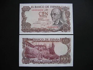 SPAIN 100 Pesetas 17.11.1970 (P152a) UNC - Picture 1 of 1