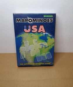 Mapominoes USA - The Ultimate Geography Game By Wildcard Games - NEW & SEALED! - Picture 1 of 9